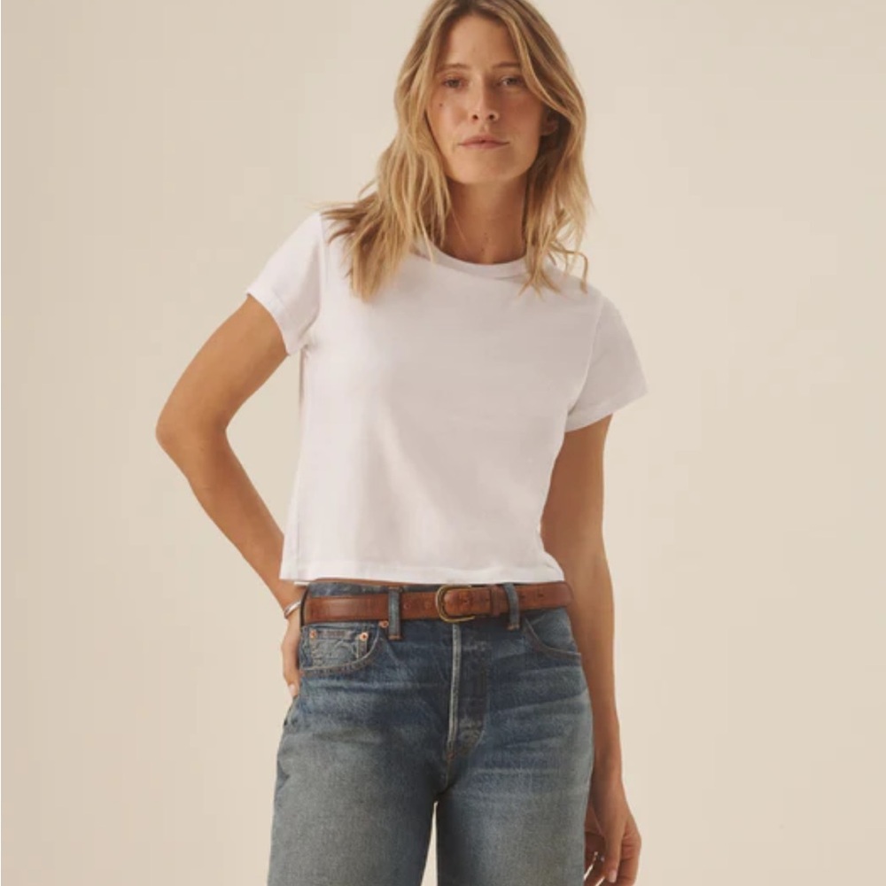 Buck Mason Pima White Women's T-Shirt